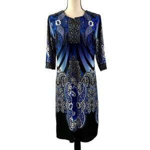 Studio One NY Blue Print Dress